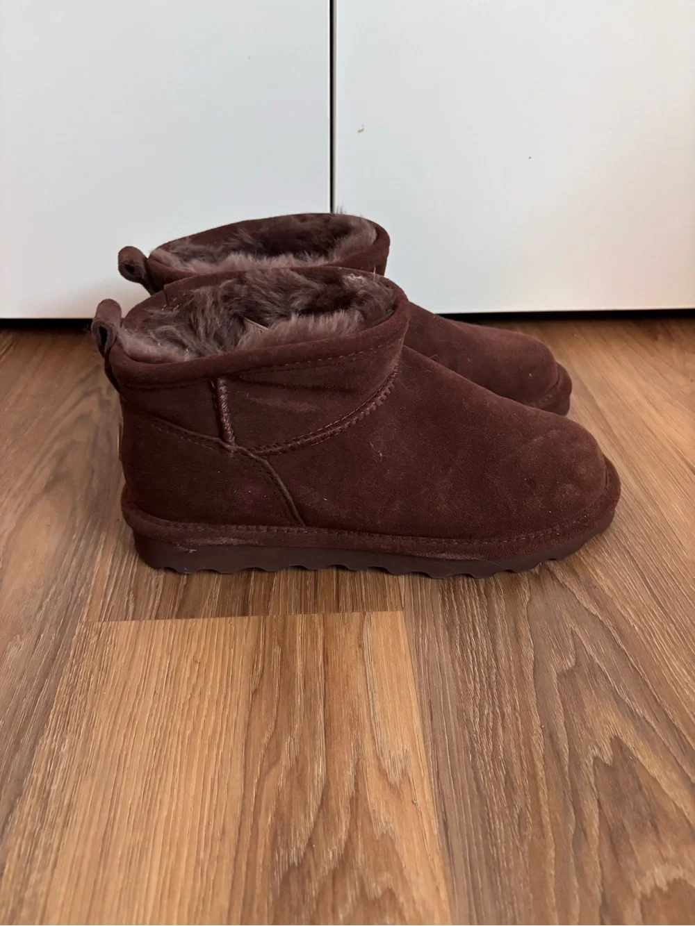 BearPaw Brown Suede Ankle Booties